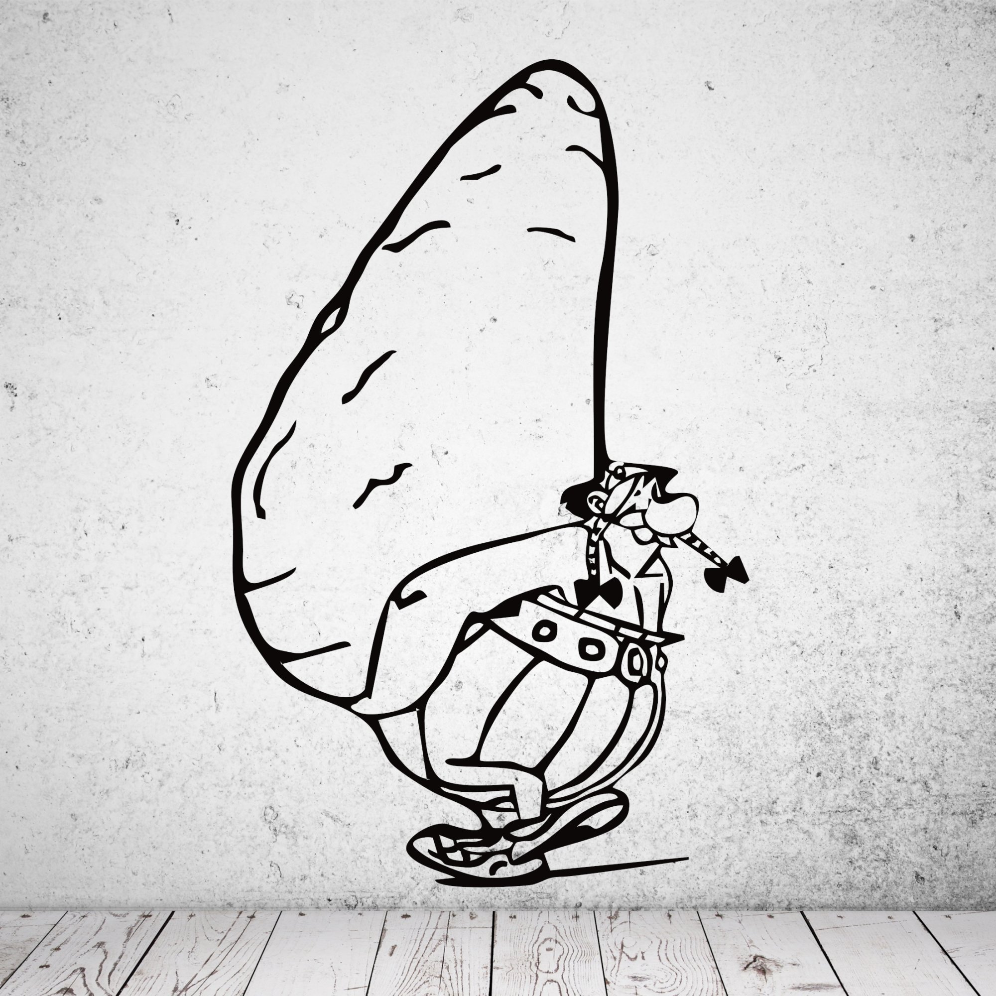 46224 Asterix und Obelix Hinkelstein Wandsticker